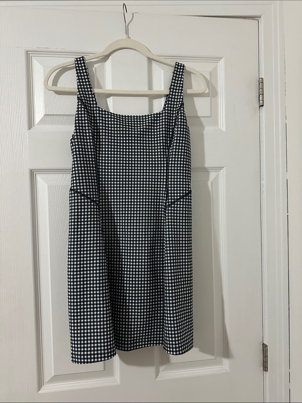 Abercrombie & Fitch Black and White Gingham Mini Dress